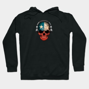 Dark Skull Deejay with Chilean Flag Hoodie